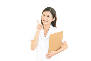 笑顔の女医