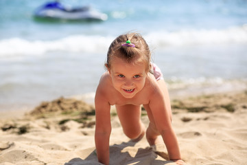 Child on the beach