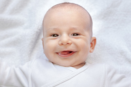 Smiling cute lovely baby