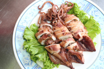 Deep Fried Squid Garlic and Pepper.