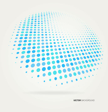 Vector halftone dots.