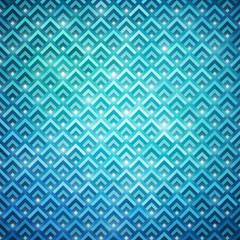 Turquoise glowing geometric background