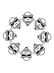 Ente böse sonnenbrille kreis ring