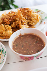 chili paste, spicy of thai food