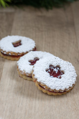 Raspberry Linzer Cookies
