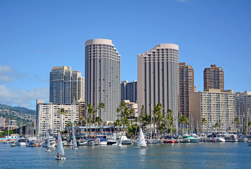 Fototapeta na wymiar Waikiki, Oahu, Hawaii