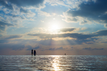 Fototapeta premium Sunset on the beach