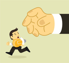 Copyright vector flat illustration