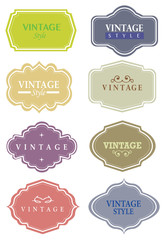 Decorative Vintage Vector labels