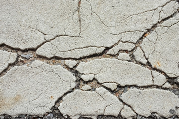 closeup Road cracks