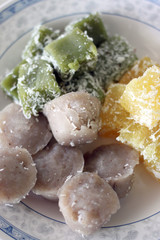 Thai Sweets of colorful.