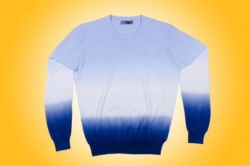 Male sweater isolated on the white