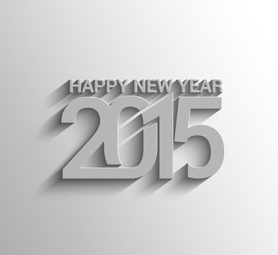 Happy new year 2015 Text Design