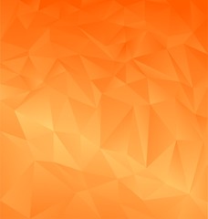 Orange abstract polygonal background