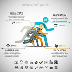 Obraz na płótnie Canvas Business Infographic