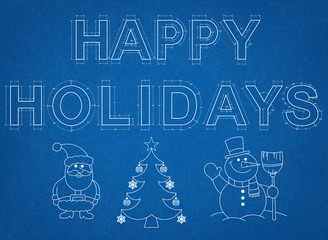 Happy Holidays Blueprint