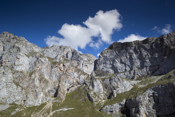 mountains in the picos de europa, spain
