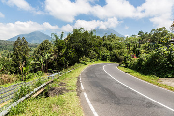 Fototapeta na wymiar On the road in Bali