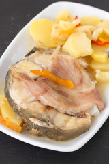 fish with vegetables