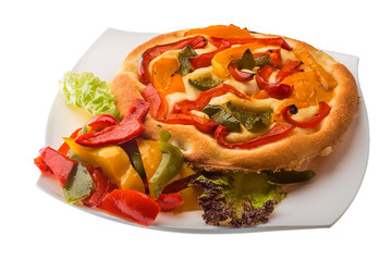 Pizza with bulgarian pepper