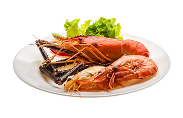 Giant Freshwater Prawn and king prawns