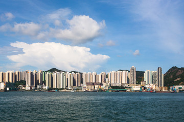 Naklejka premium Hong Kong housing in Kowloon