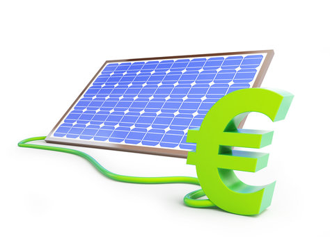 sollar panel euro sign
