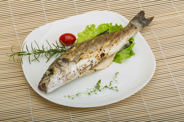 Grilled seabass