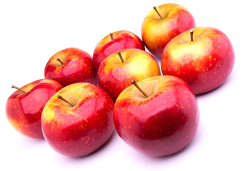 red ripe apples