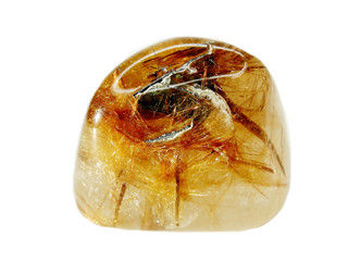 rutilated crystal quartz geode geological crystals