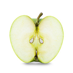 part of apple Isolated on a white
