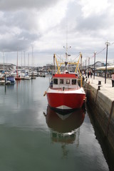 A boat afloat