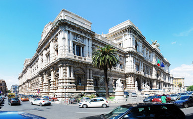 Fototapeta premium Rome city Palace of Justice architecture view on May 30, 2014