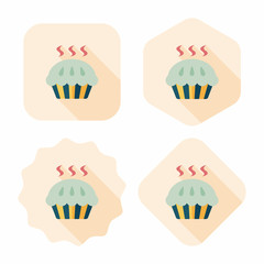 pie flat icon with long shadow,eps10