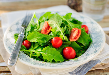 Rocket (Arugula) and Cherry Tomato Salad