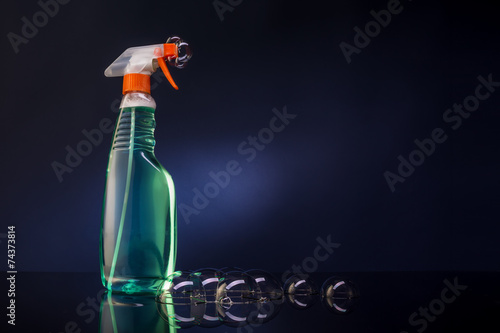 “Spray bottle on a dark background” Stock photo and royalty-free images