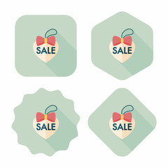 Valentine's Day SALE flat icon with long shadow,eps10