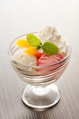 ice cream with orange