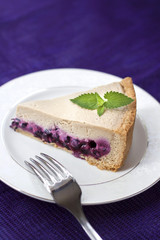 Coffee cake with blueberries