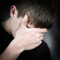 Obraz premium Sad Young Man