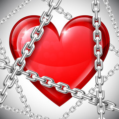 Heart and chains