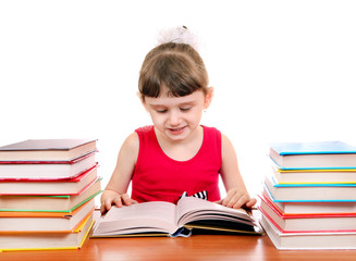 Little Girl with the Books