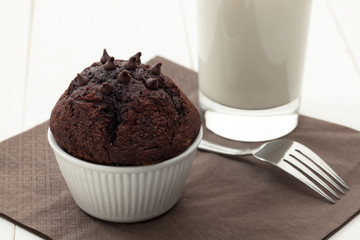 Muffin with milk