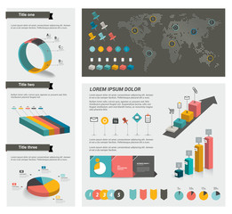 Big set of infographics elements.