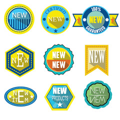 New logo badges and labels