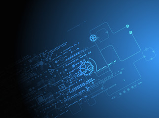 Abstract technology concept of business background.