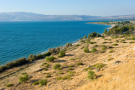 East coast of the Sea of Galilee