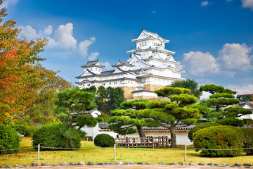 Fototapeta premium Główna wieża zamku Himeji, Japonia.