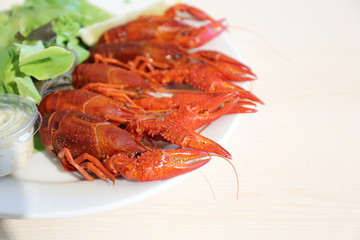 boiled crayfishes