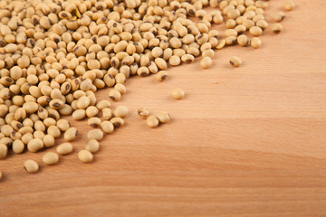 Soybeans with copy space